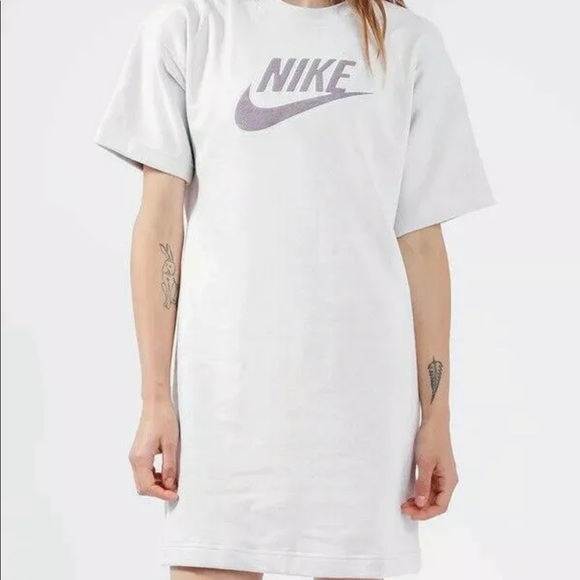 nike grey t shirt dress